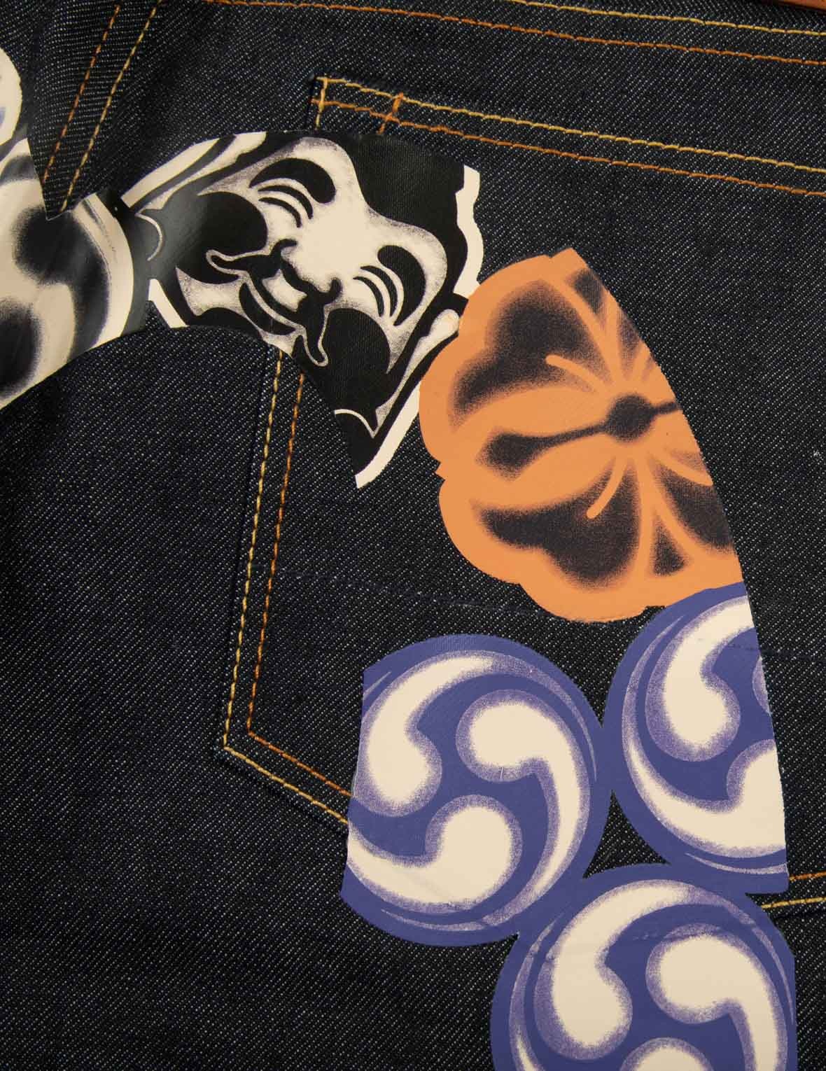 GODHEAD AND KAMON DAICOCK PRINT CARROT FIT JEANS #2017 - 9