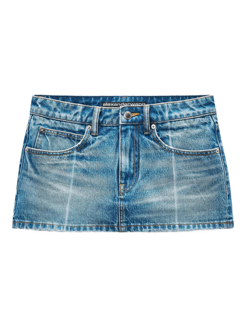 ALEXANDER WANG - Unisex Faded Fold Lines Skort - 4