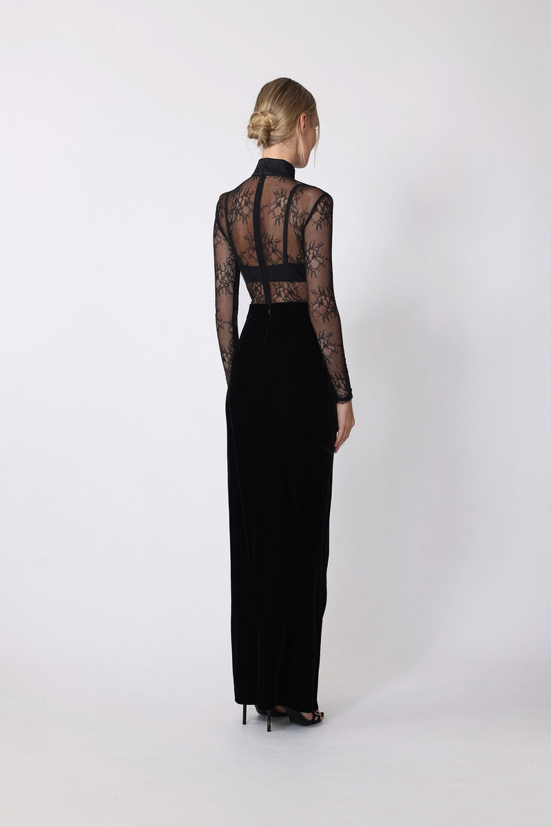 SAU LEE VEGA MAXI SKIRT outlook