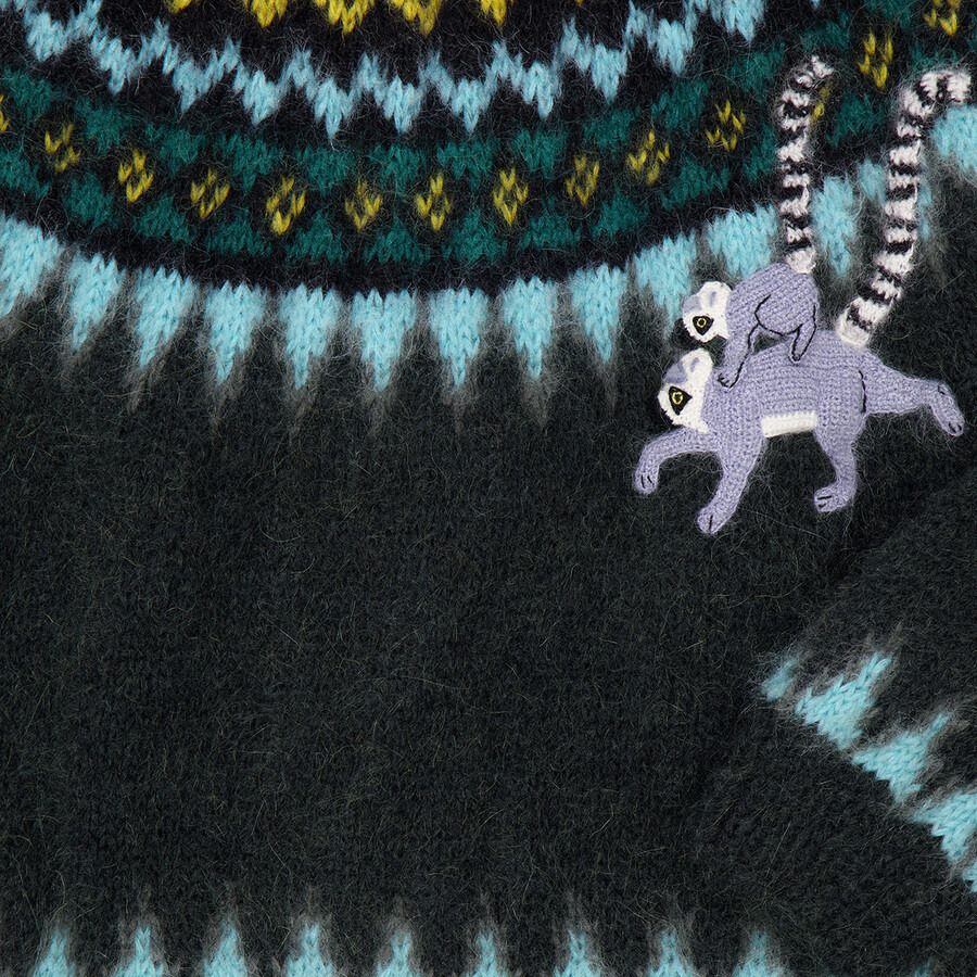 Loewe Lemur Patch Round Neck Sweater - 2