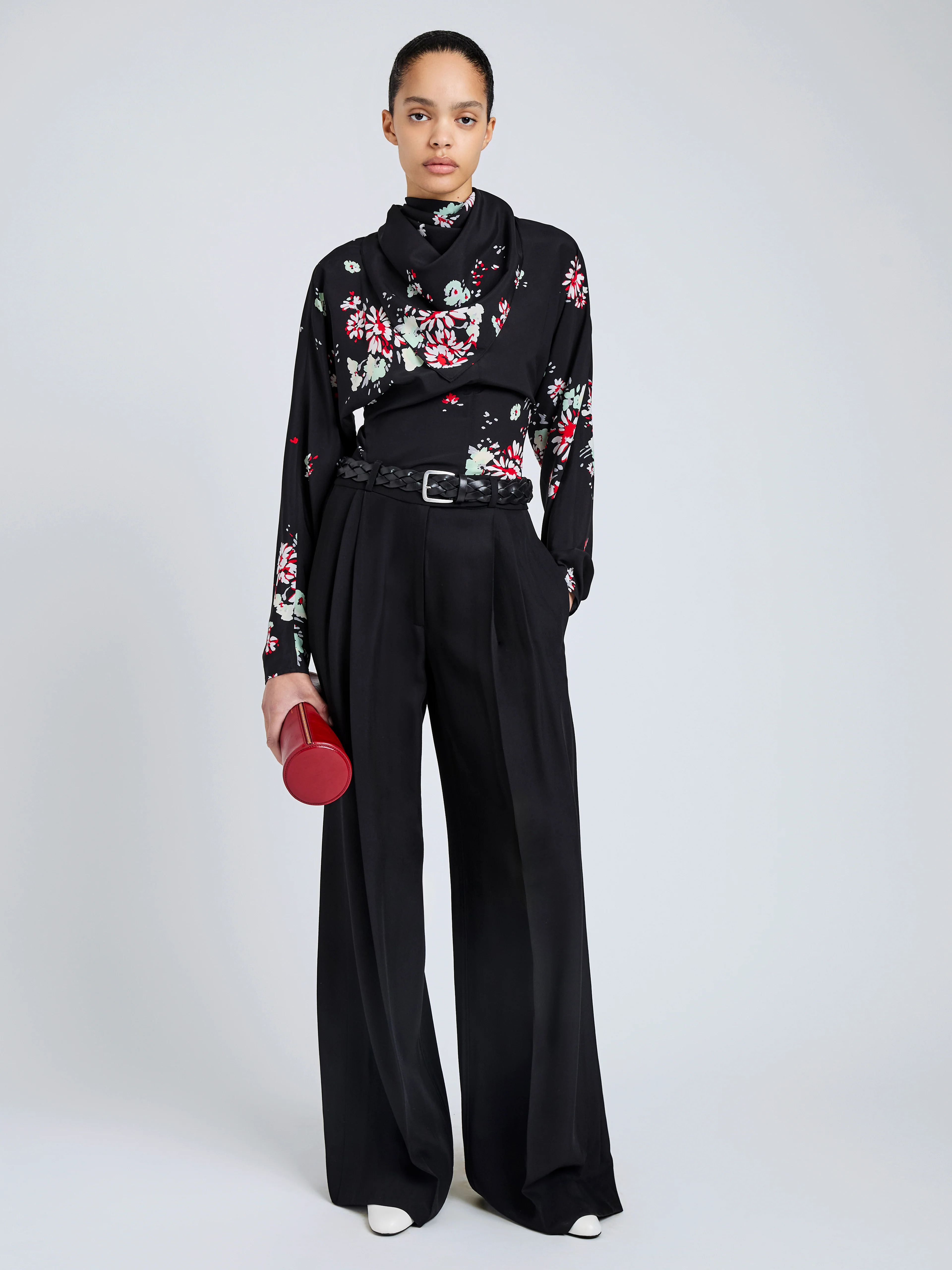 Ysabelle Top in Printed Silk Viscose - 3