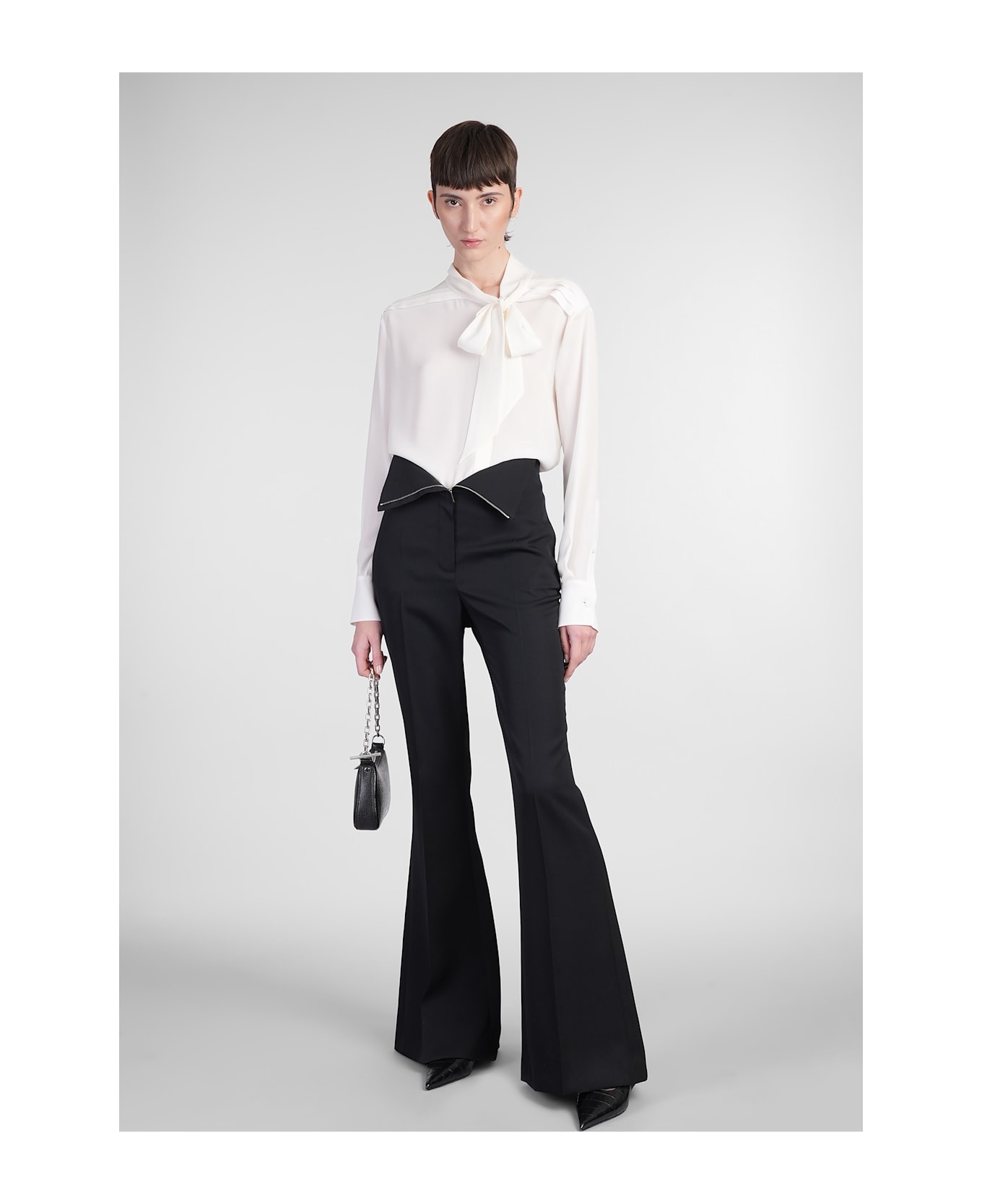 Shirt In Beige Silk - 2