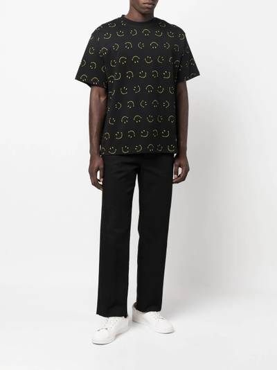 Sandro smiley-print T-shirt outlook