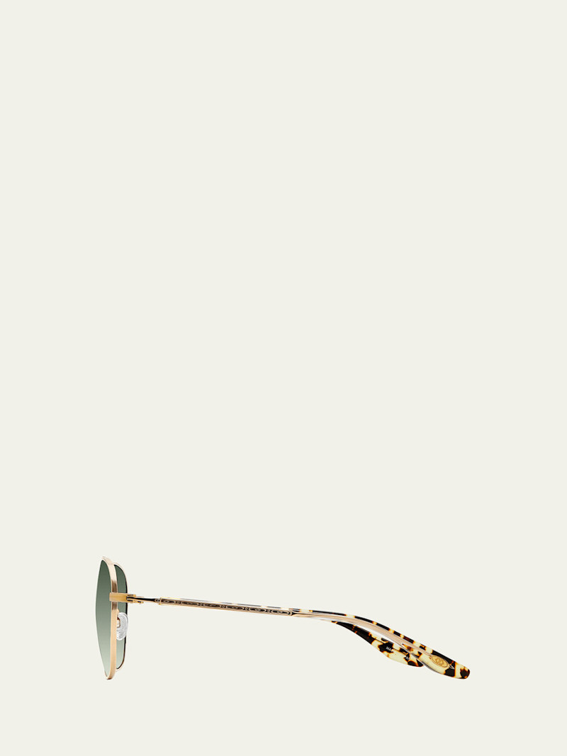 BARTON PERREIRA Sully Aviator Titanium Sunglasses outlook