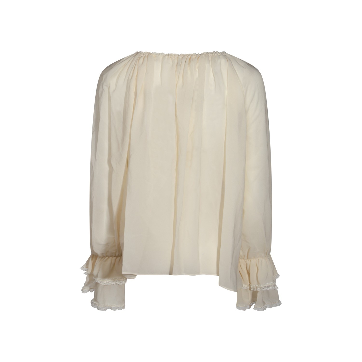 IVORY SILK SHIRT - 2