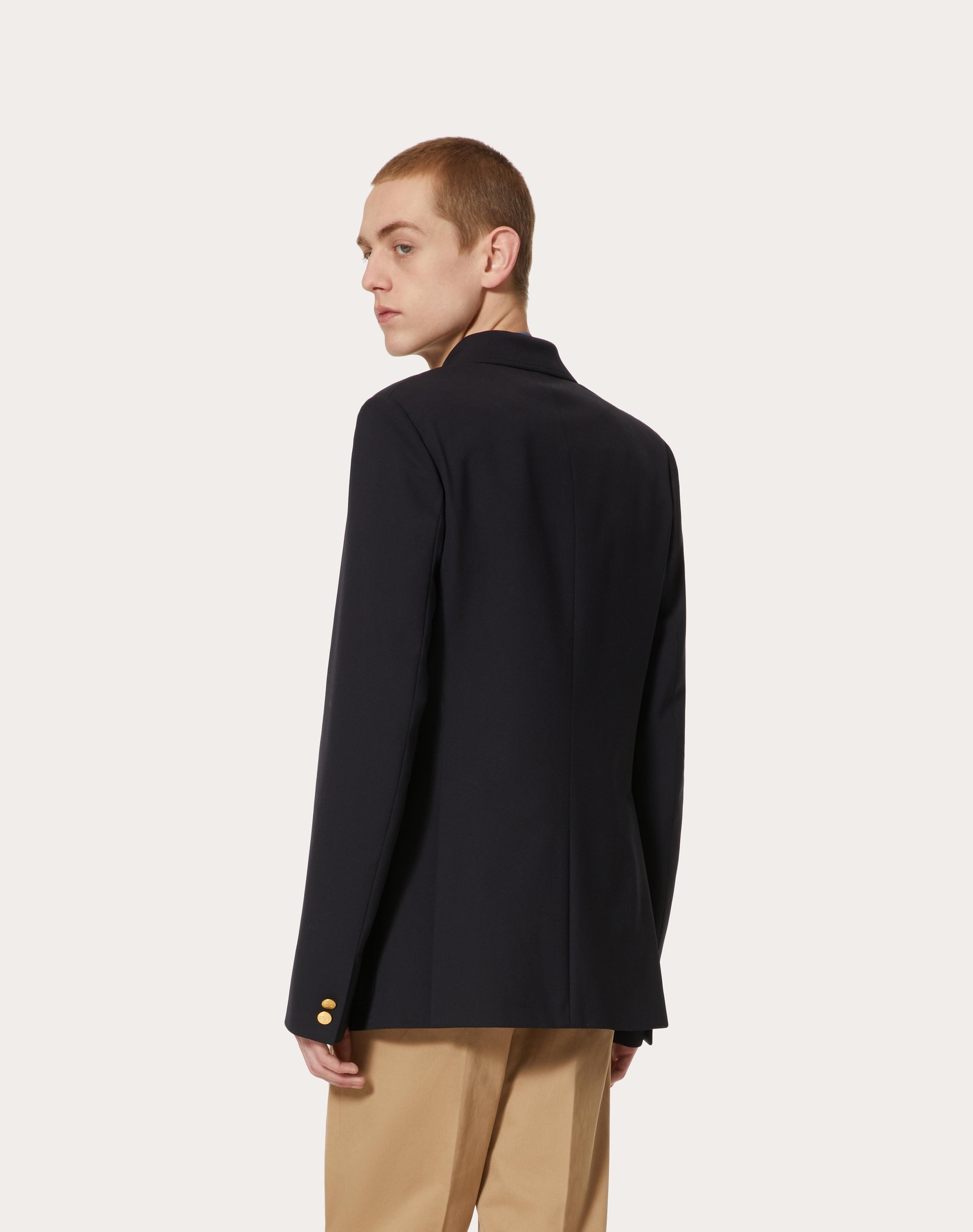 DOUBLE-BREASTED WOOL MIX JACKET - 4