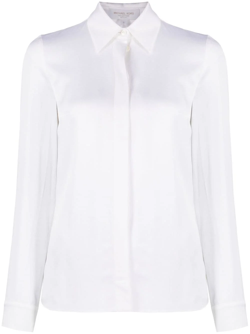 Hansen charmeuse long-sleeve shirt - 1