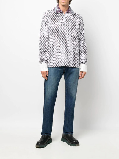 UNDERCOVER straight-leg cotton jeans outlook