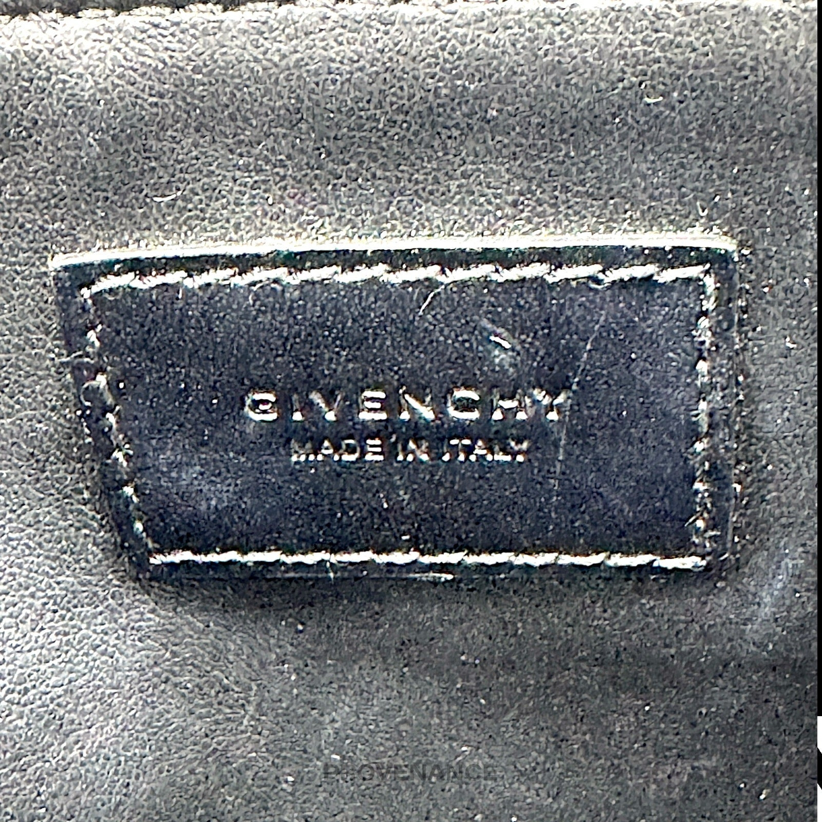 Givenchy Logo Zip Pouch Clutch Bag - Black Leather - 8