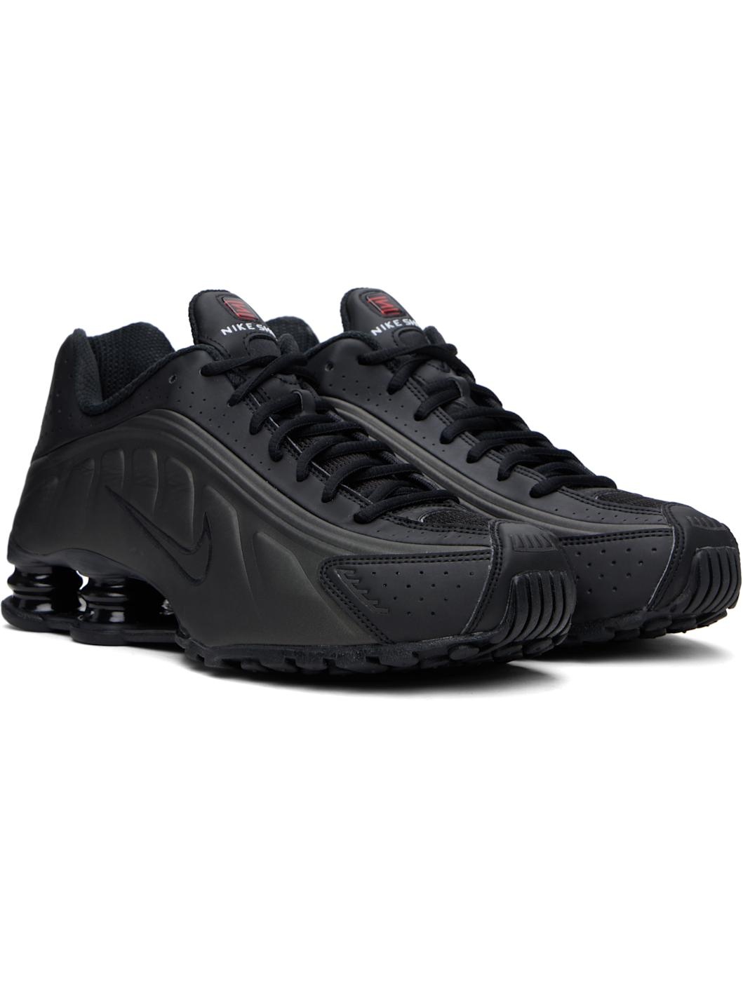 Black Shox R4 Sneakers - 4