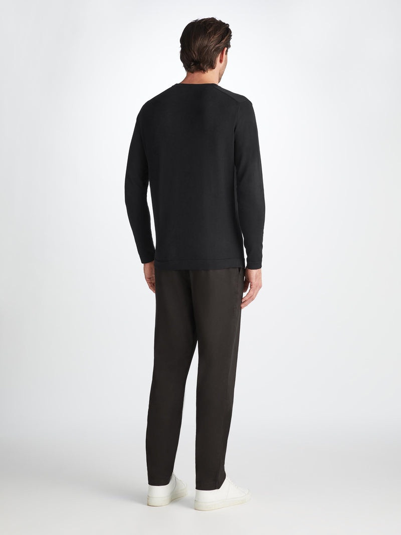 Men's Sweater Jacob Sea Island Cotton Black 4