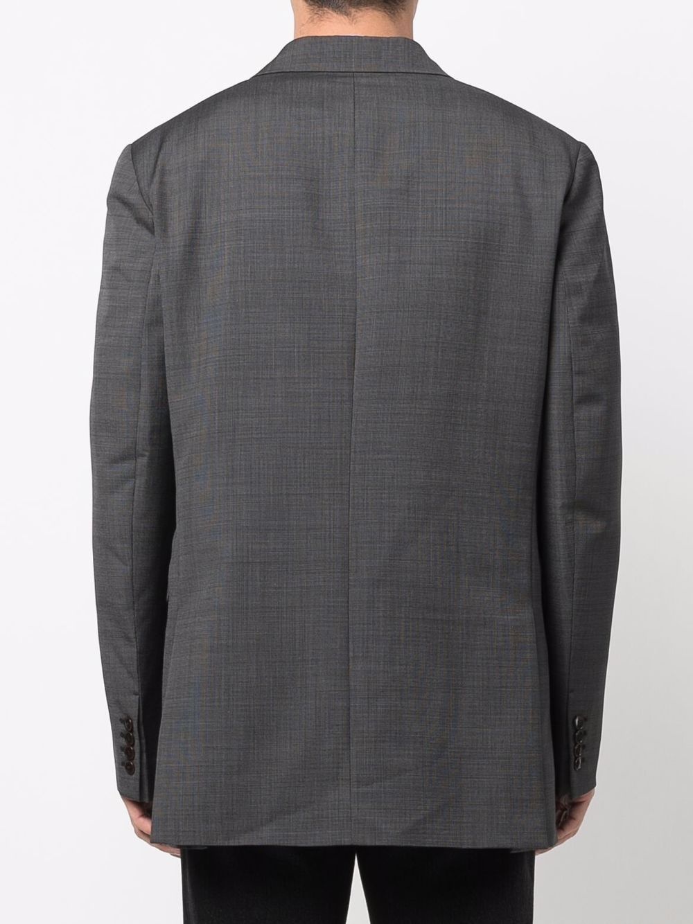 single-breasted wool-mohair blazer - 4