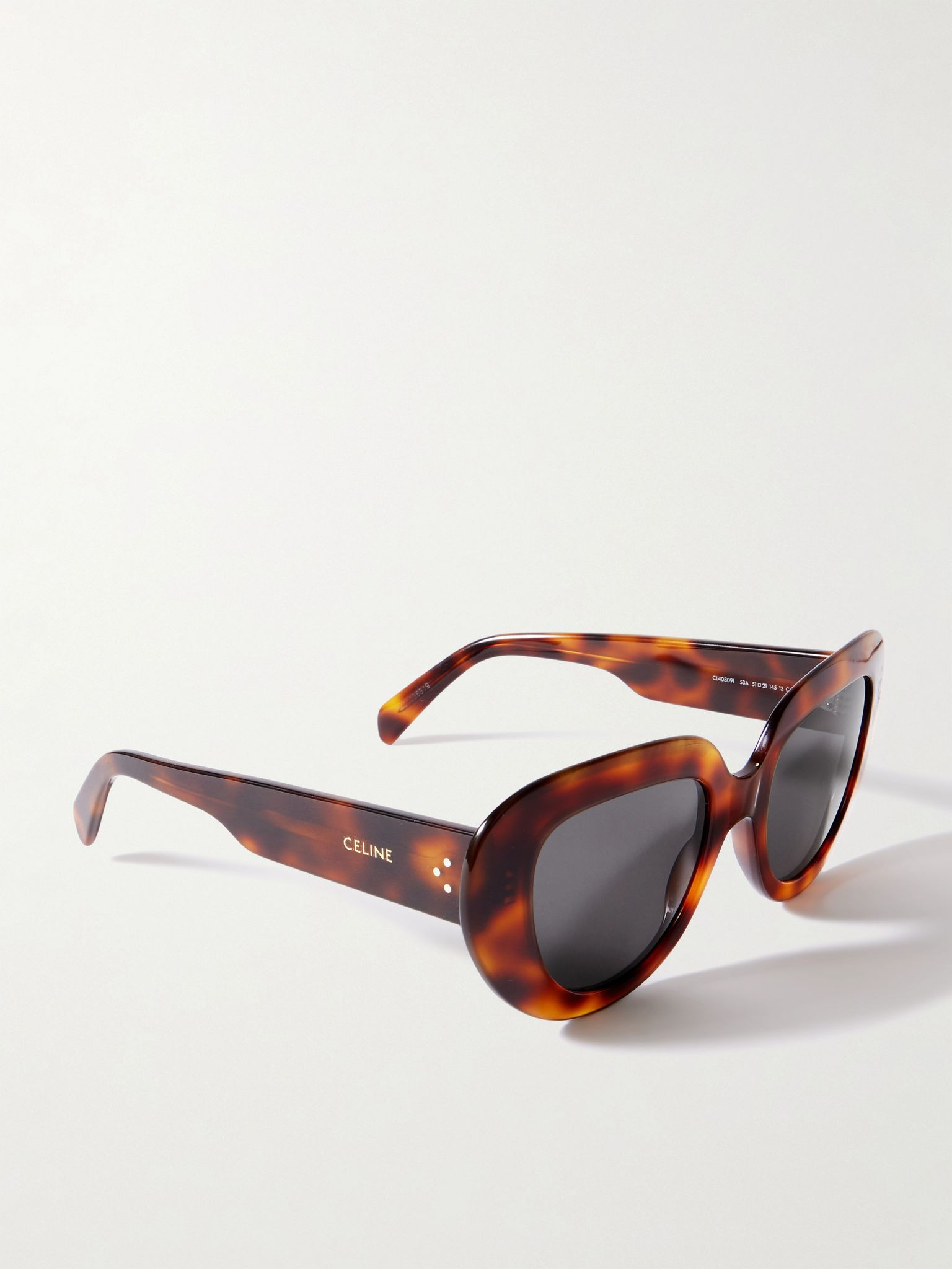 Oversized butterfly-frame tortoiseshell acetate sunglasses Tortoiseshell - 3