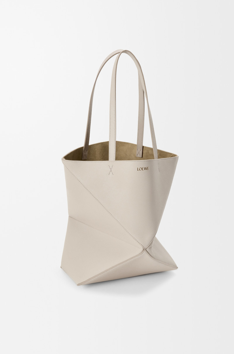Medium Puzzle Fold tote in soft grained calfskin 4