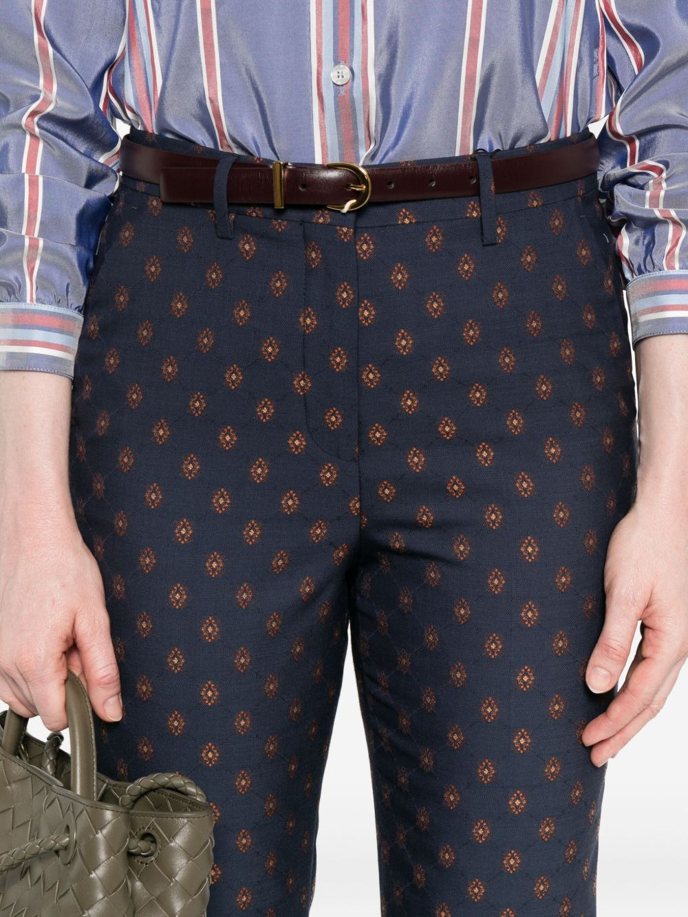geometric-print trousers - 5