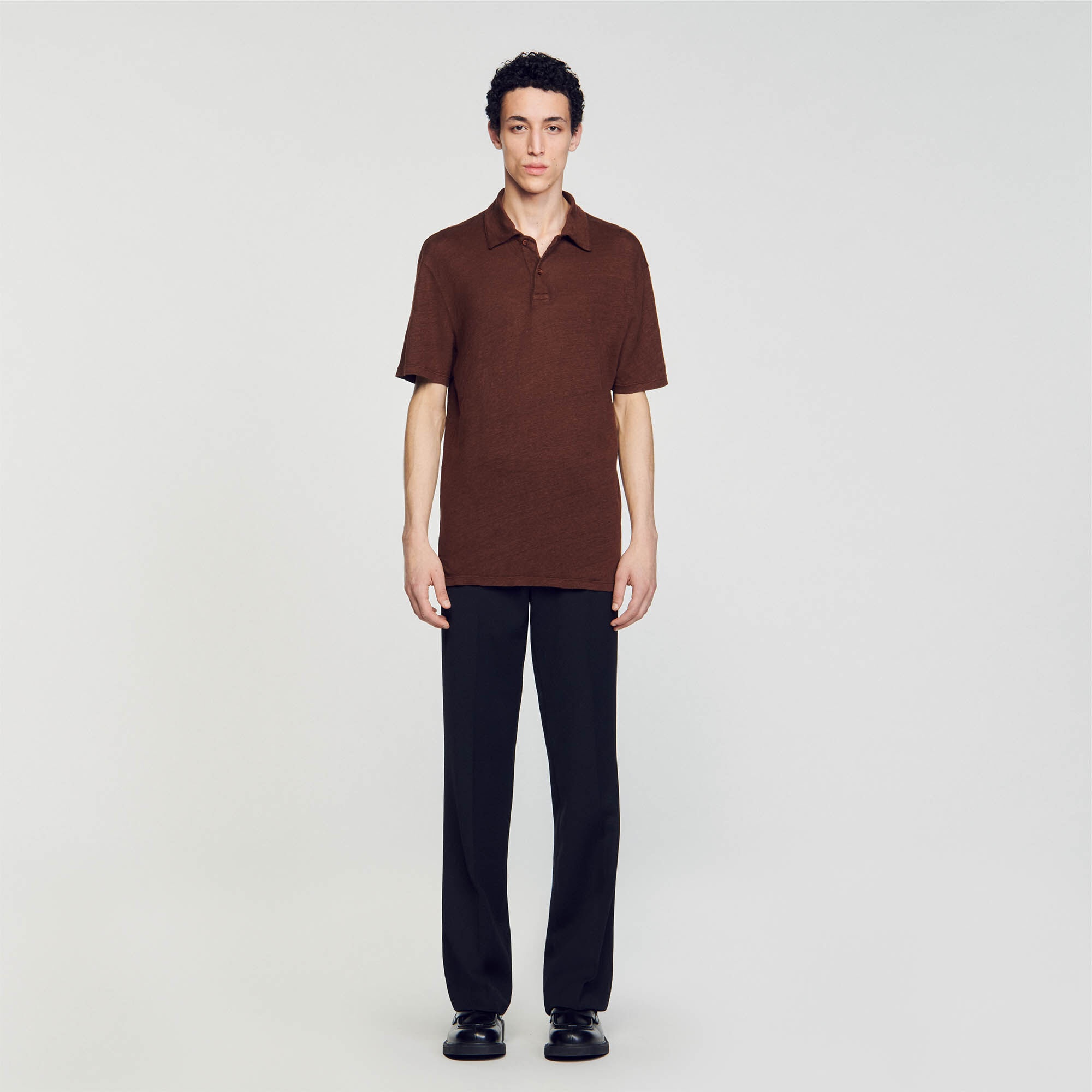 LINEN POLO SHIRT - 3