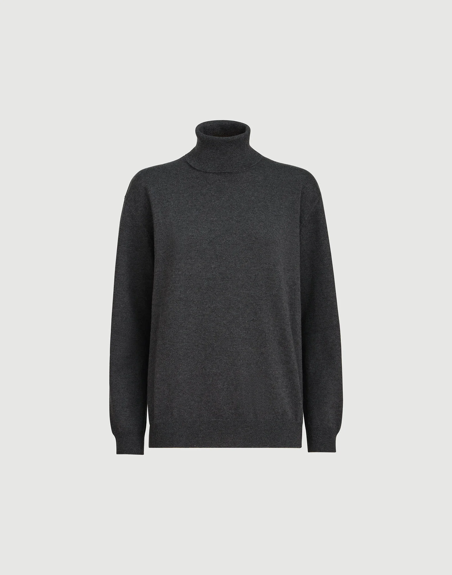 Cashmere turtleneck sweater with monili - 1