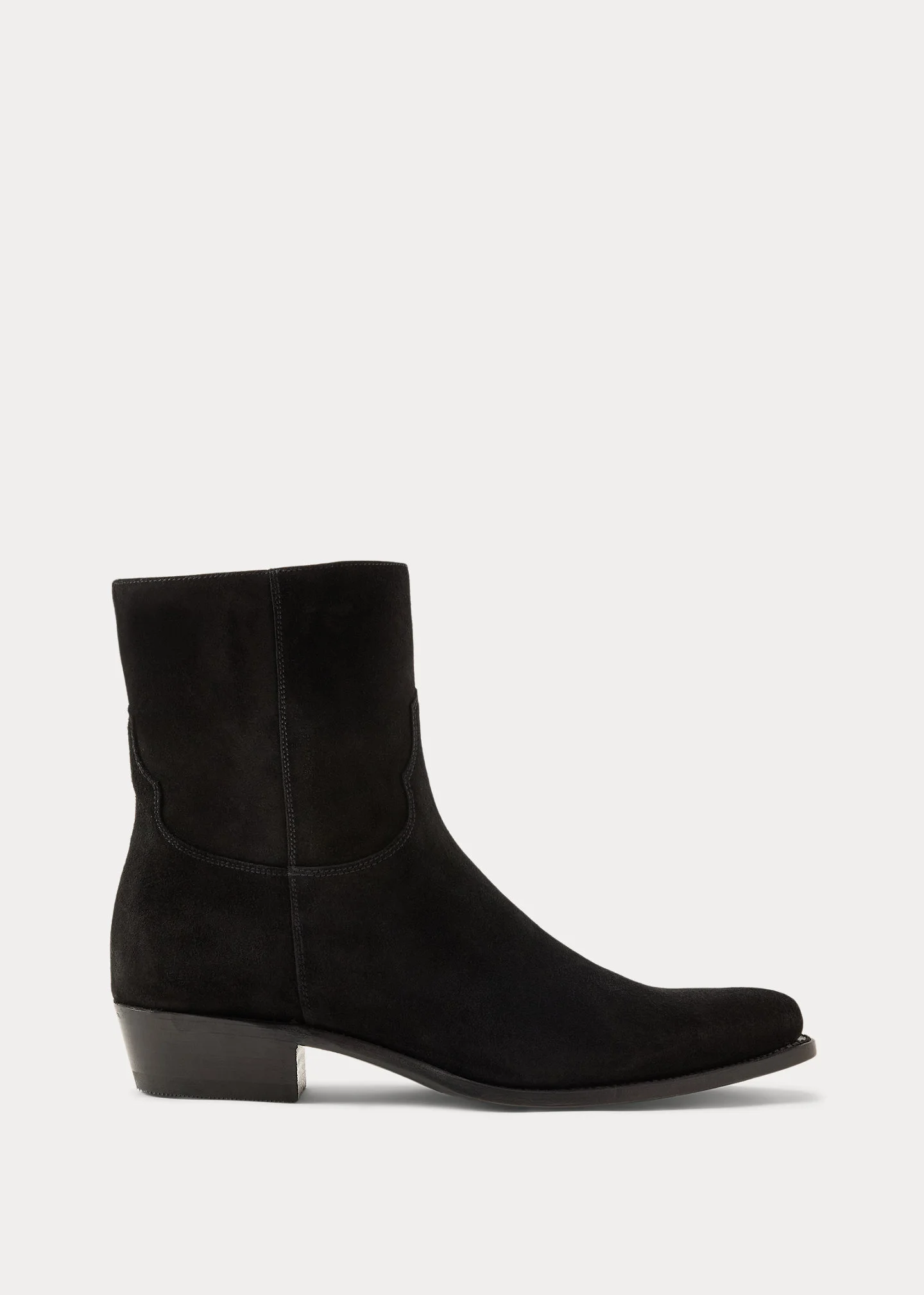 Calfskin Suede Western Boot - 1