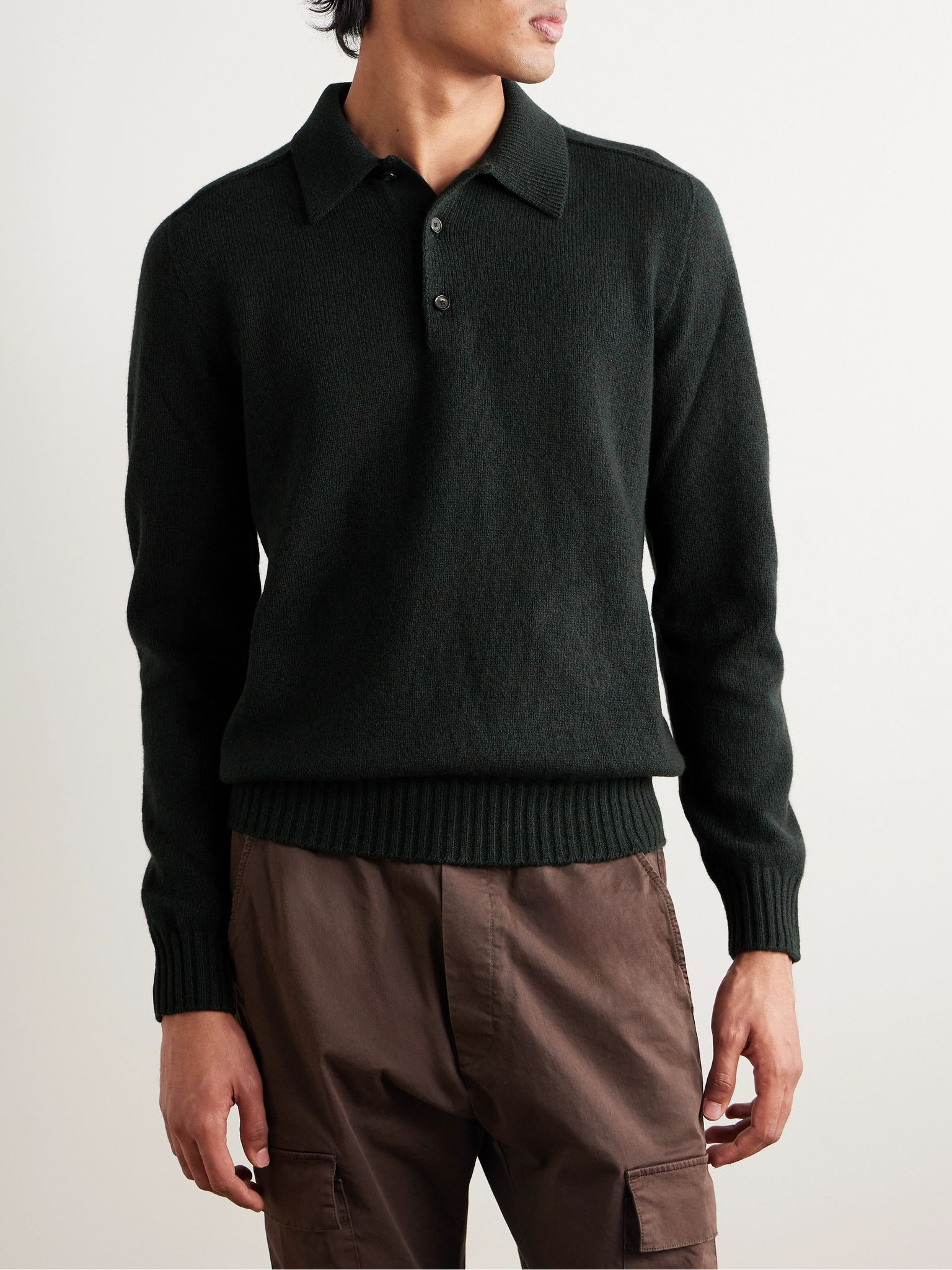 Virgin Wool Sweater Green - 3