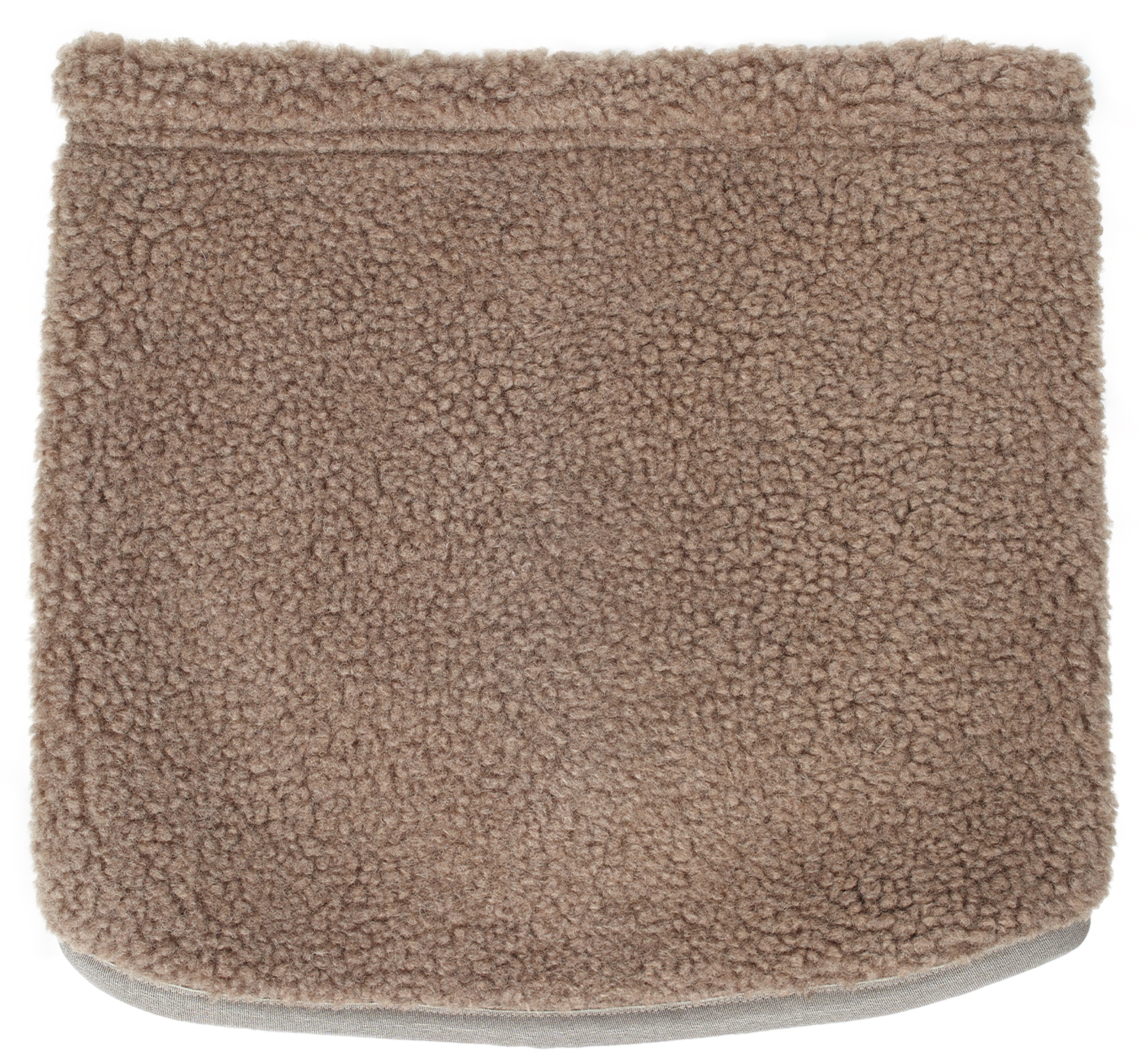 BROWN ZIP NECK SCARF - 2