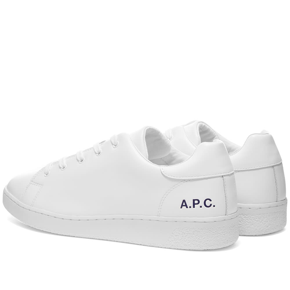 A.P.C. Leather Tennis Sneaker - 3