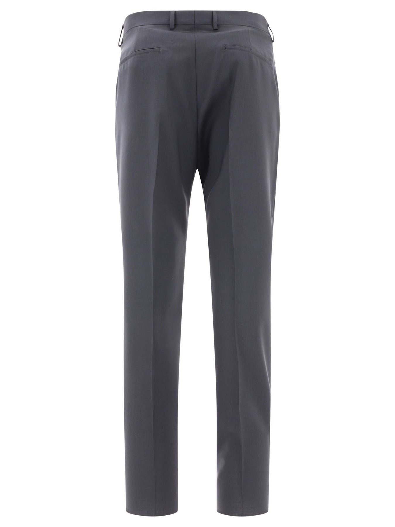 Wool Tailored Trousers Grey - 2