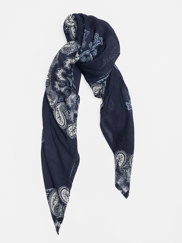 Ingrid Bandana Paisley Navy - 3