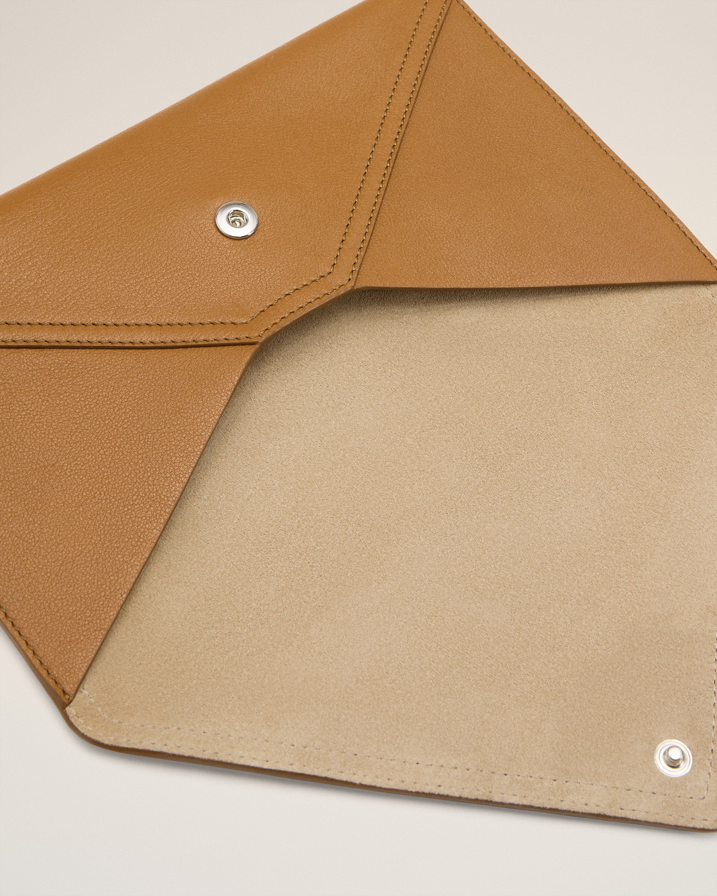 YELLOW SMOOTH LEATHER ETIENNE ENVELOPE CARD HOLDER - 3