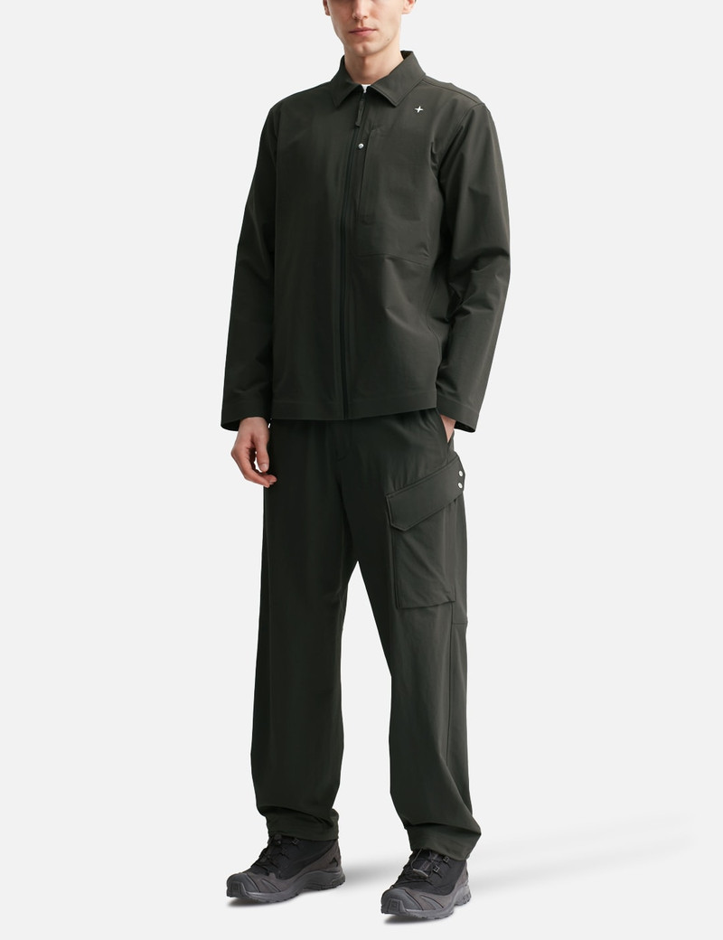 Stone Island TEXTURED STRETCH NYLON STELLINA OVERSHIRT outlook