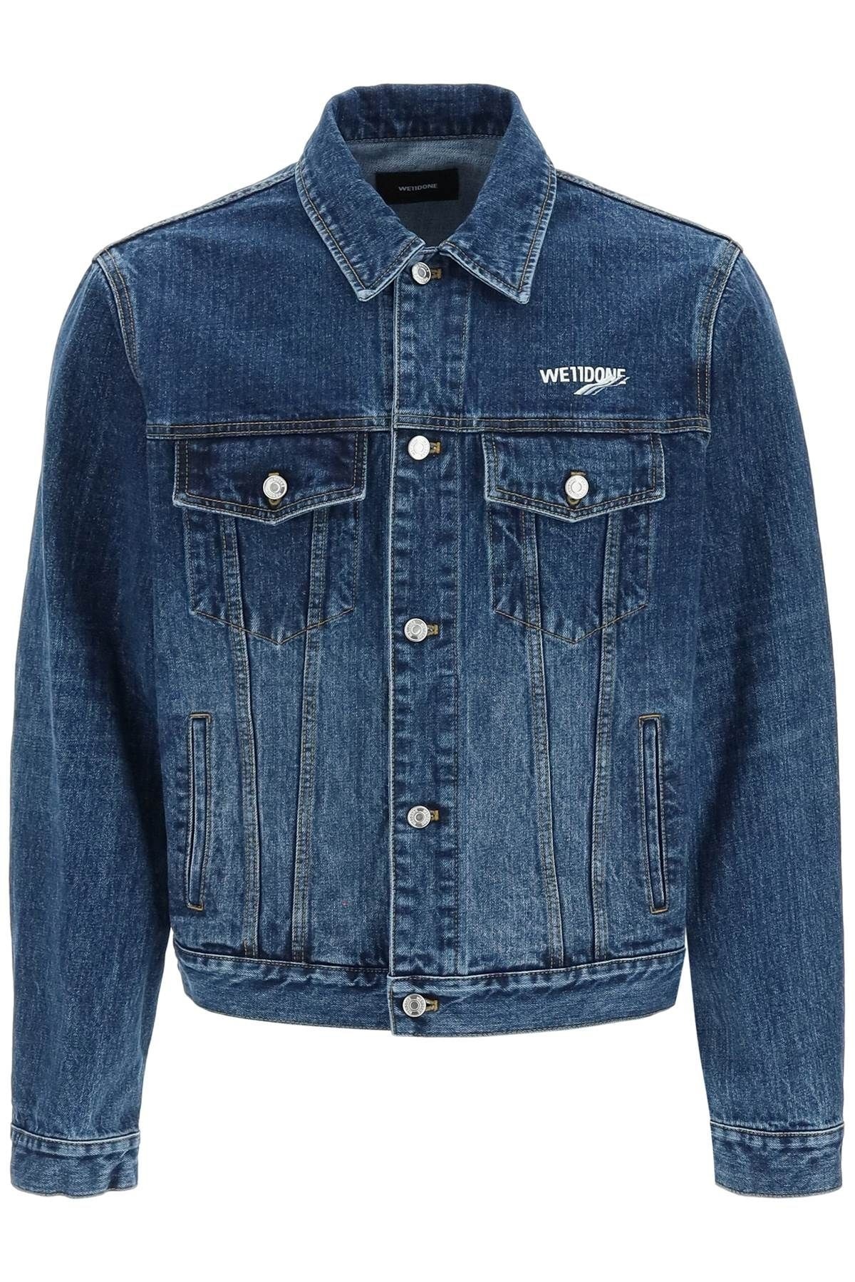 REGULAR FIT DENIM JACKET WE11DONE - 1