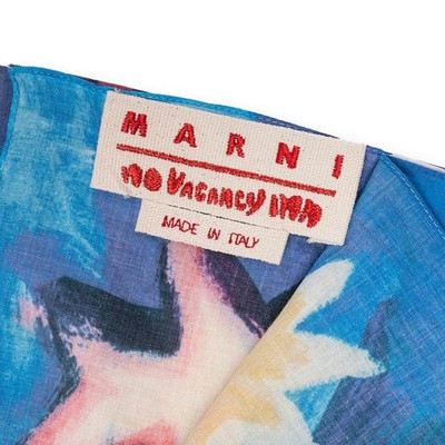 Marni MARNI X NO VACANCY INN SCARF - ROYAL outlook