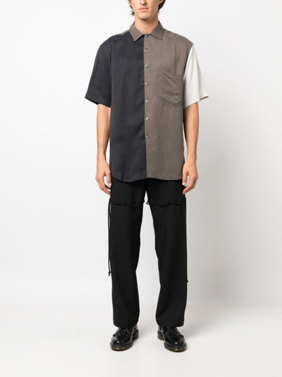 Song for the Mute colour-block short-sleeve shirt outlook