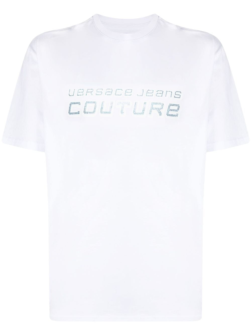 rhinestone-embellished cotton T-shirt - 1