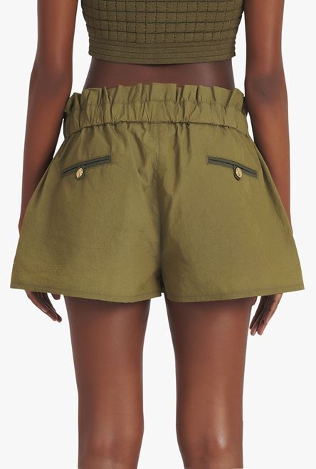 Khaki nylon shorts - 8