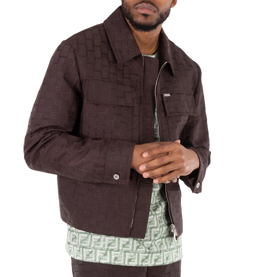 Ferragamo Monogram Jacquard Blouson Jacket - 2