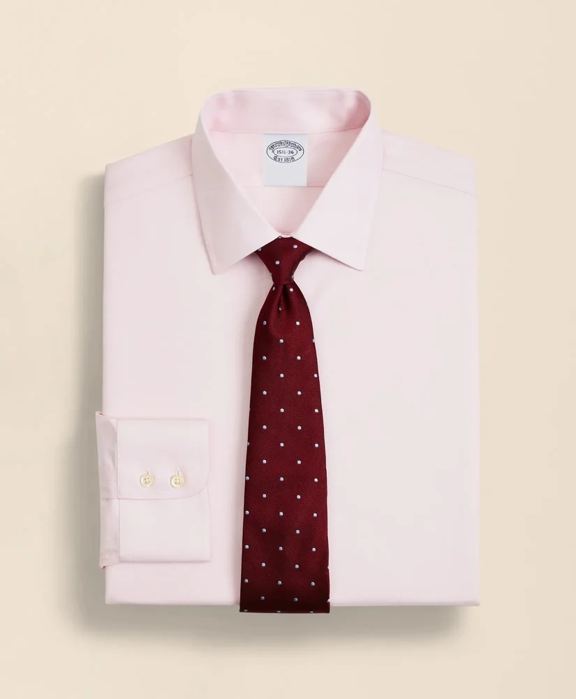 Stretch Supima® Cotton Non-Iron Twill Ainsley Collar Dress Shirt - 1