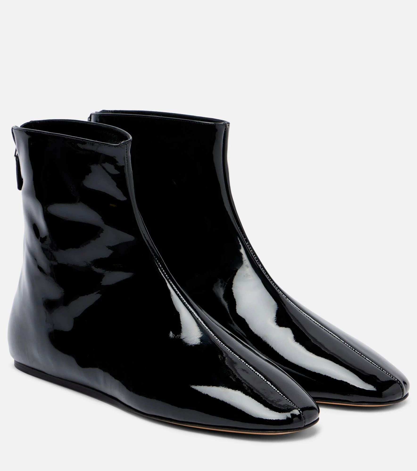 Patent leather ankle boots - 1