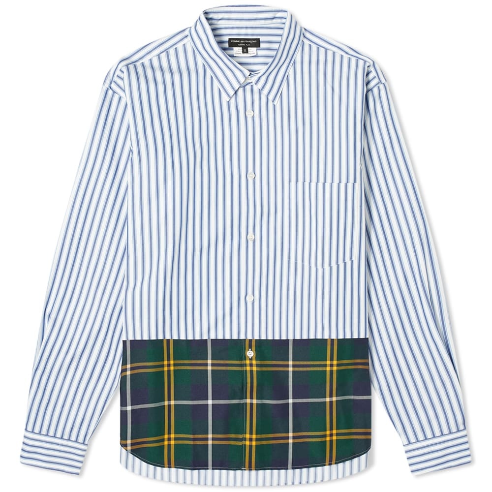 Comme des Garcons Homme Plus Tartan Check Stripe Shirt - 1