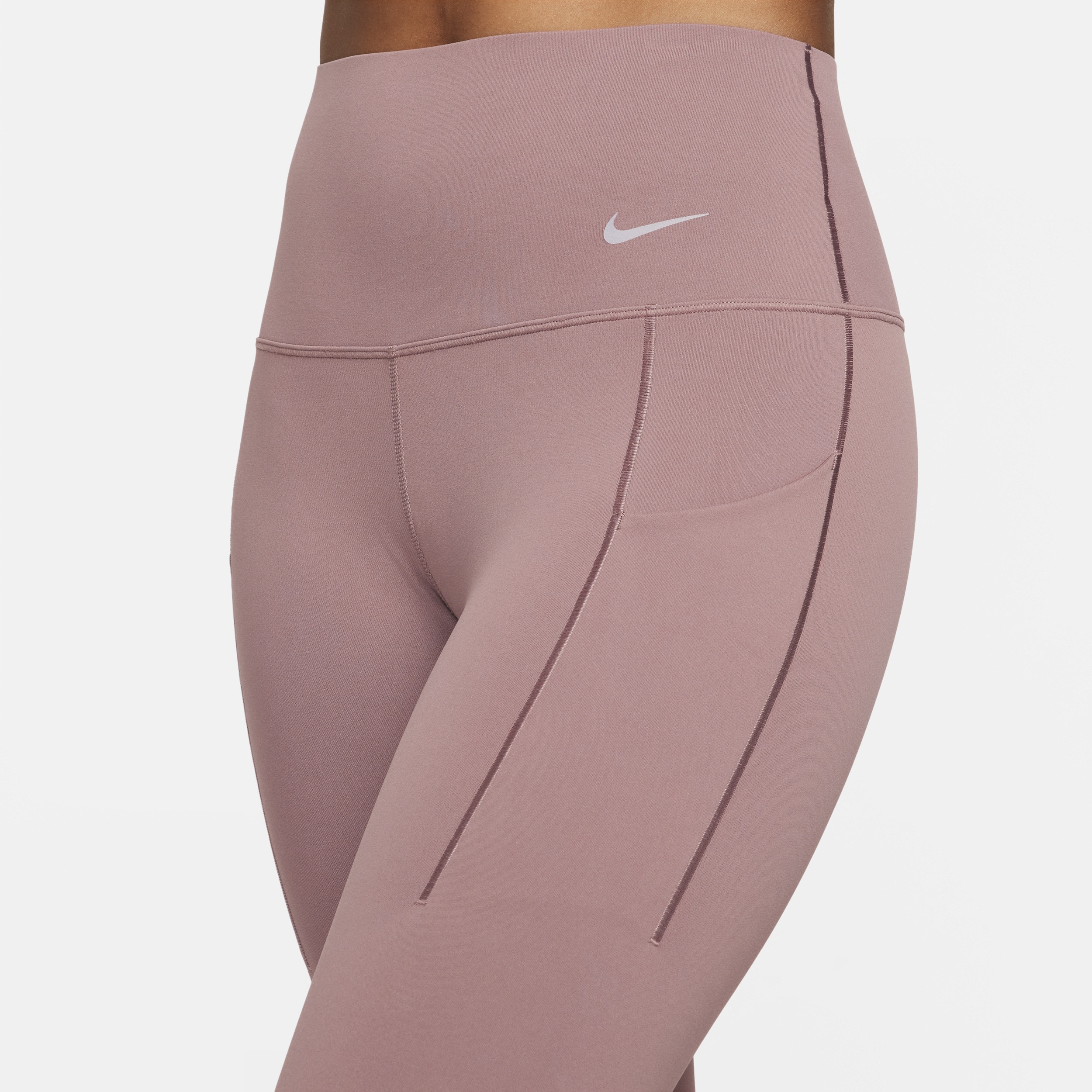 Nike Women's Universa Medium-Support High-Waisted 7/8 Leggings with Pockets - 4