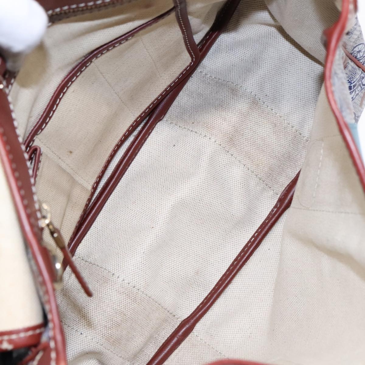 CELINE C Sulky Shoulder Bag Pvc Gray Brown Gold - 11