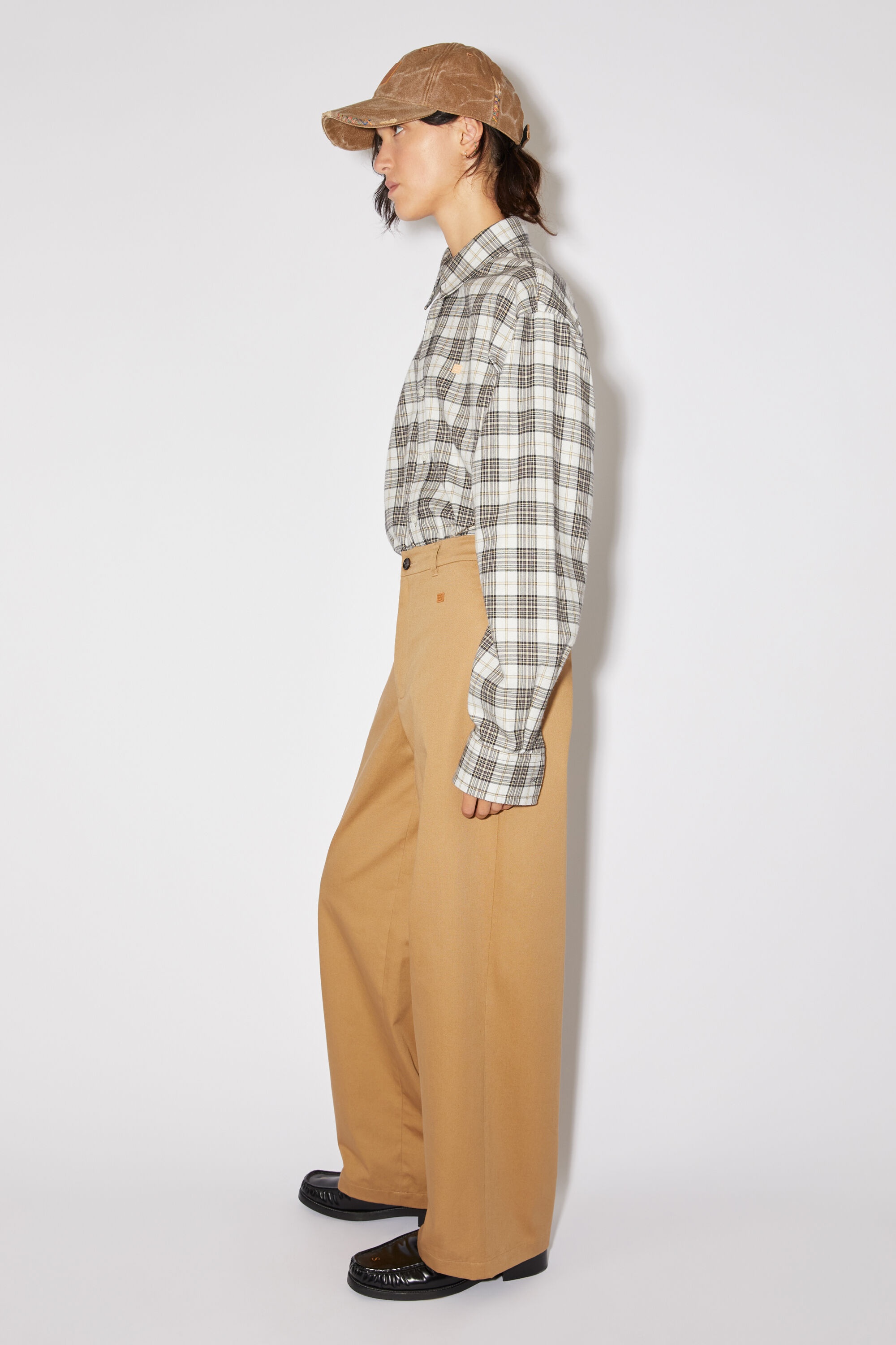 Twill chino trousers - Camel brown - 4