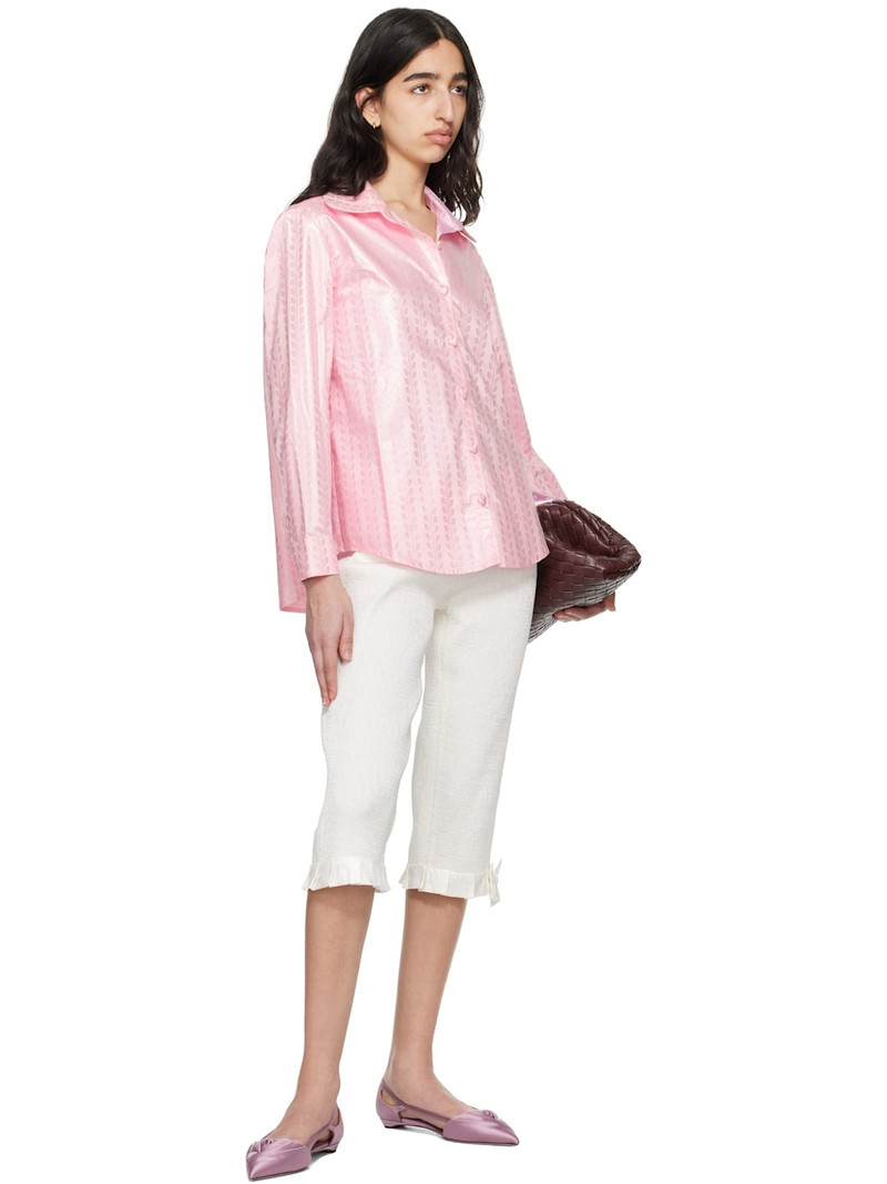 SUPER YAYA Off-White Pantacourt Audrey Trousers outlook