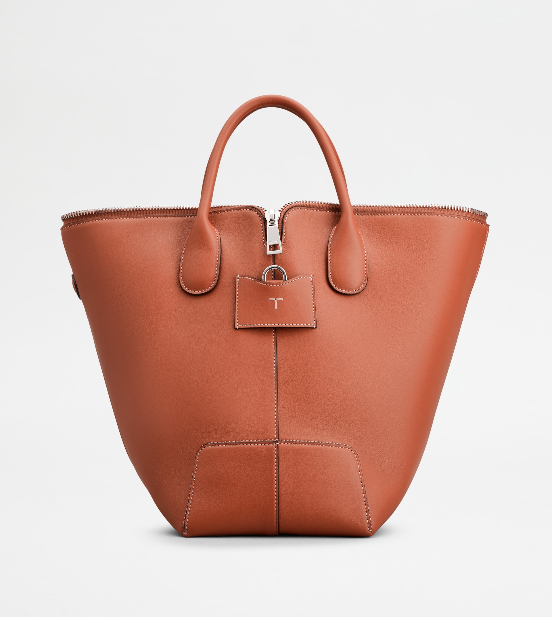 TOD'S DI BAG SWING IN LEATHER MEDIUM - ORANGE - 1