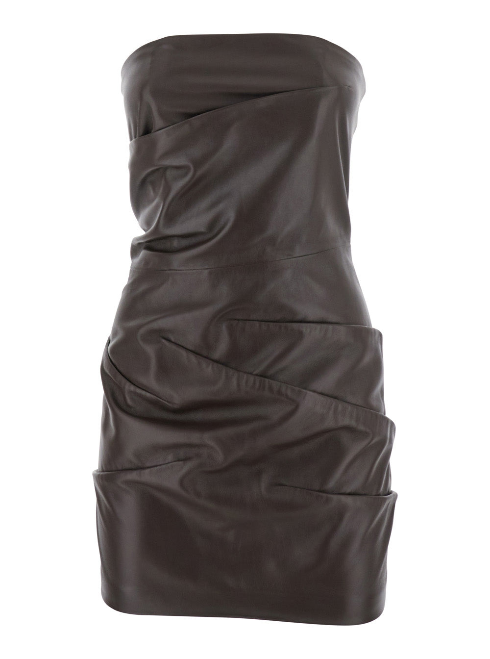 The Attico Women Mini Leather Dres - 1
