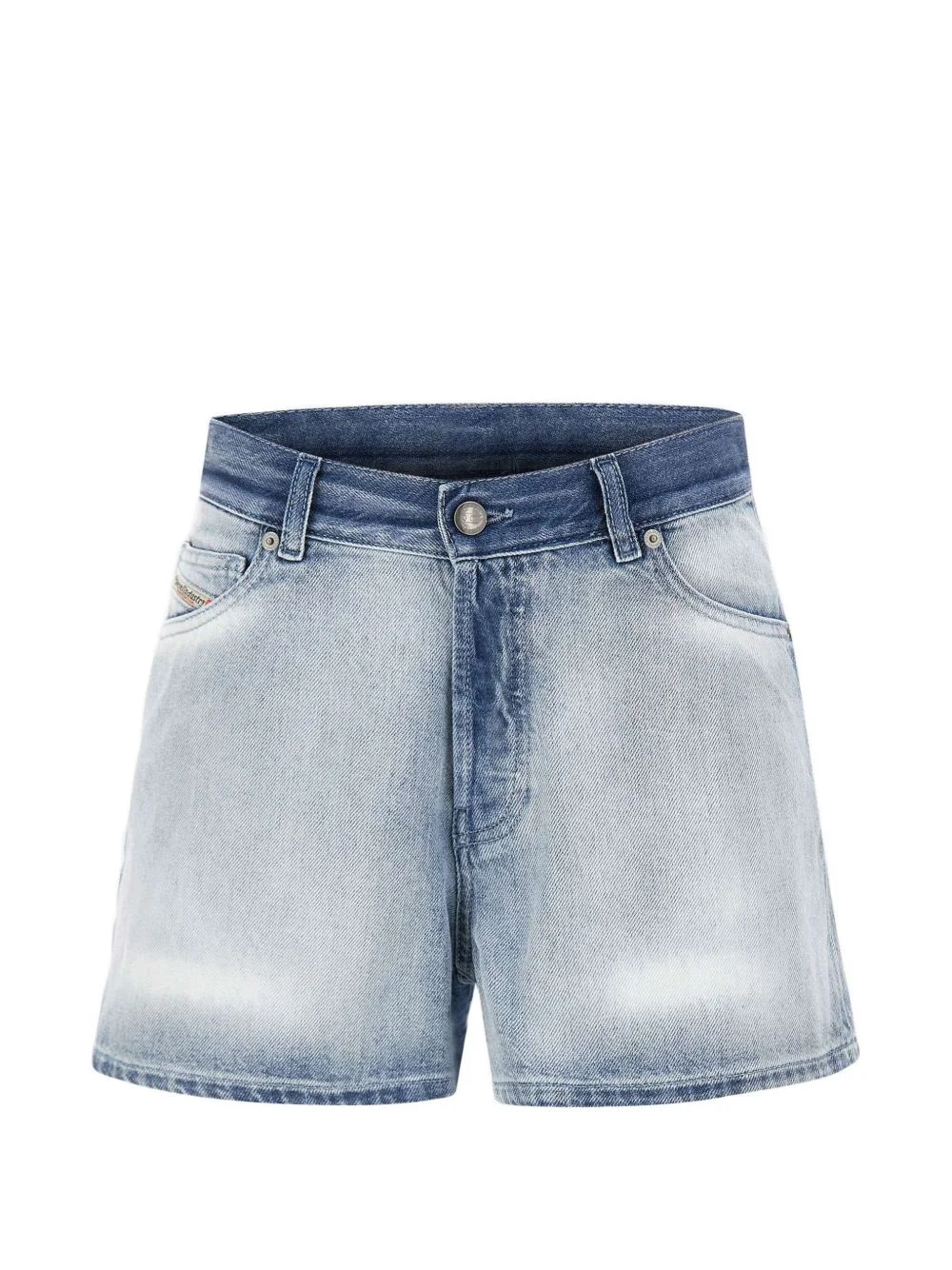 De-Helios faded high-rise shorts - 1