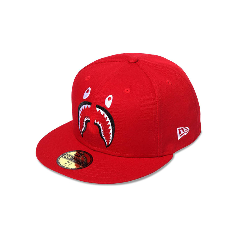 BAPE Shark New Era 95Fifty Cap 'Red' - 1