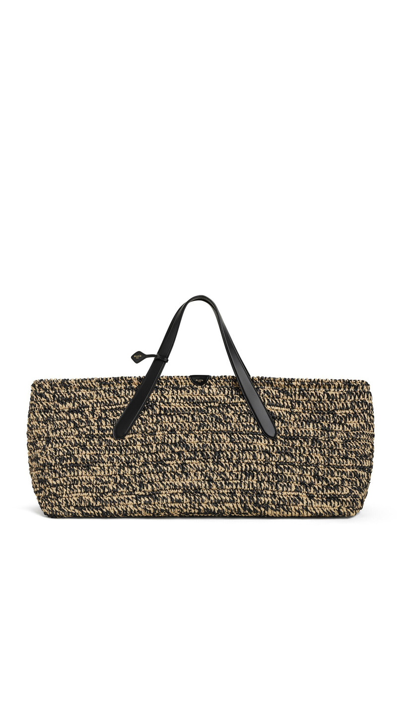 LE PANIER EAST WEST LARGE IN RAFFIA 1