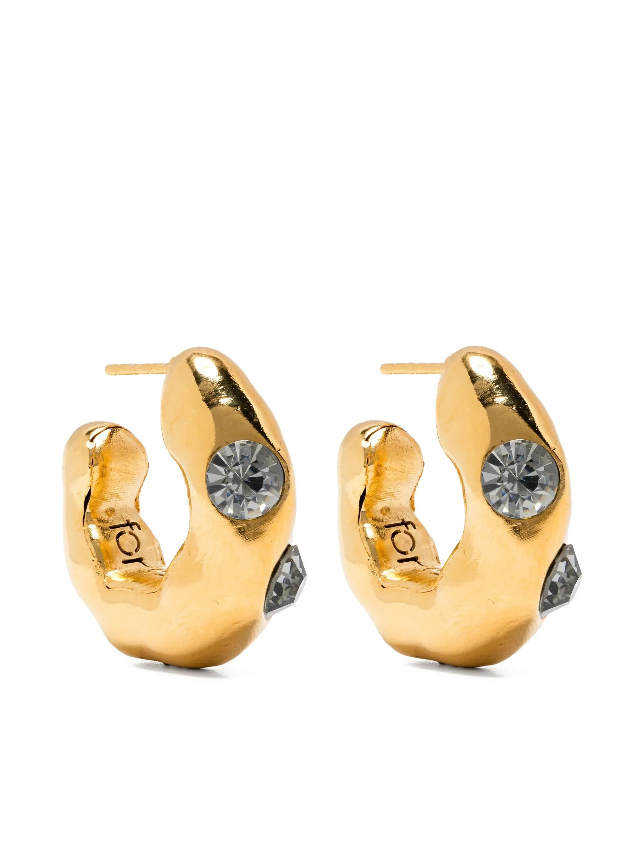 Forte Forte Dangling Strass Earrings - 1
