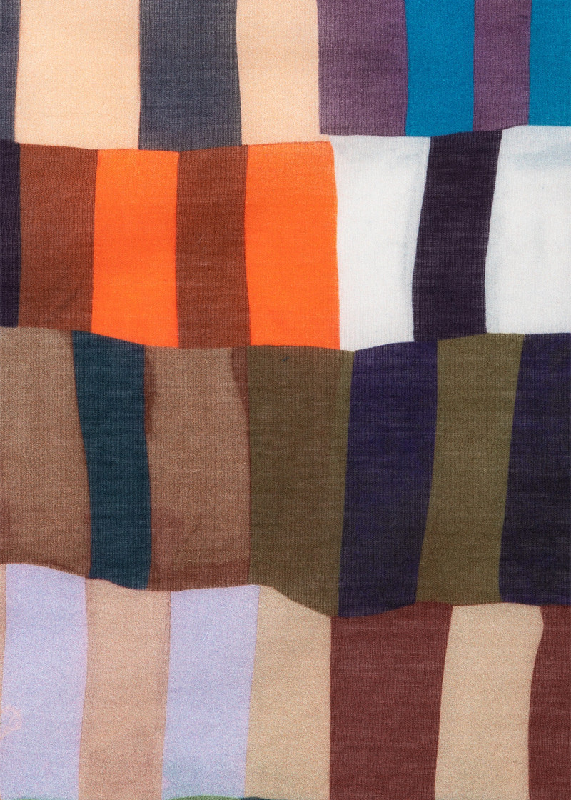 'Overlapping Check' Pocket Square 3