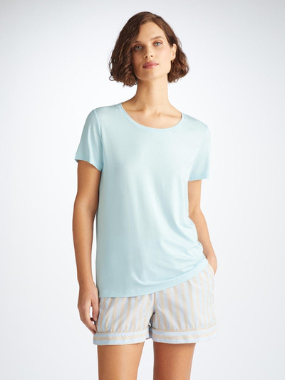 Derek Rose Women's T-Shirt Lara Micro Modal Stretch Ice Blue outlook